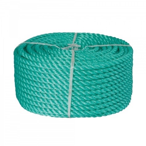 Cabo Polietileno torcido a 4 cordões verde