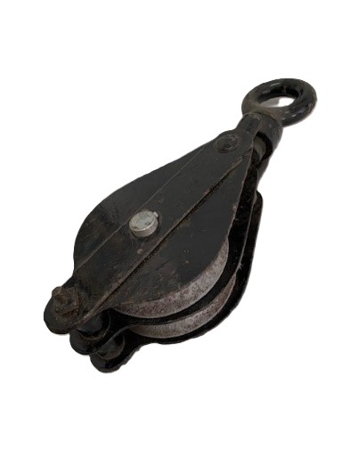 Cadernal 2 gornes para cabo de aço com olhal