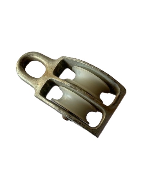 Cadernal zincado roda nylon