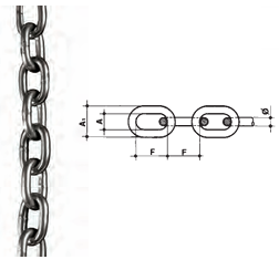 Corrente zincada Din 5685A