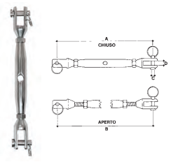 Esticadores de tubo inox forqueta e forqueta