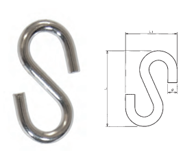 Ganchos em "S"