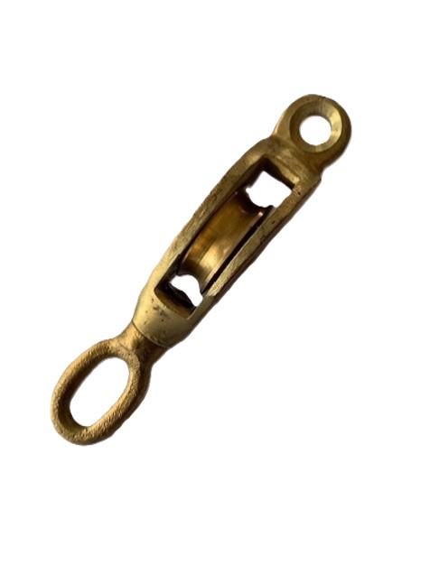 Moitão de latão com olhal tornel