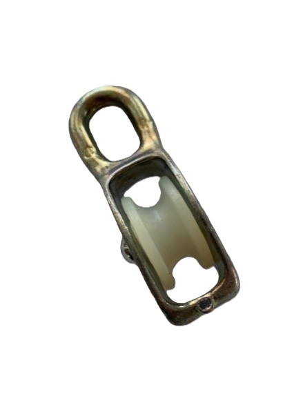 Moitão zincado com roda nylon
