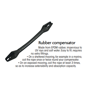 Molas amortecedoras em borracha para amarra 10-12 mm