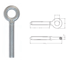 Olhais de esticadores zincados