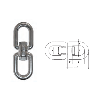 Tornéis inox olhal e olhal